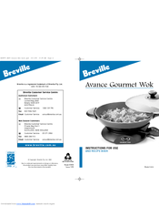 BREVILLE EW30 Instructions For Use And Recipe Book