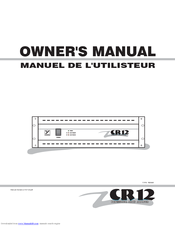 YORKVILLE CR12 Owner's Manual