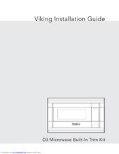 Viking RDMOS201 Installation Instructions Manual