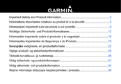 Garmin nuvi 54LM Important Safety And Product Information