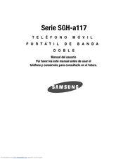 Samsung A117 - SGH Cell Phone Manual Del Usuario