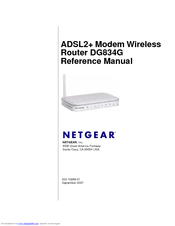Netgear DG834Gv4 - 54 Mbps Wireless ADSL Firewall Modem Reference Manual