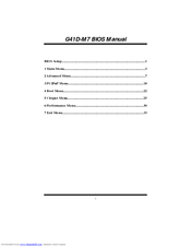 Biostar G41D-M7 Bios Manual