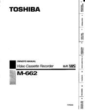 Toshiba M-662 Owner's Manual