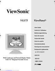 Viewsonic ViewPanel VG175 User Manual