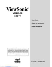 Viewsonic VT3205LED User Manual