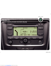 SKODA RADIO NAVIGATION SYSTEM CRUISE - FOR ROOMSTER Manual