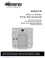 Memorex MiKS2210 - Portable Karaoke System User Manual