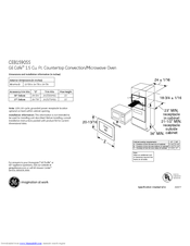 GE CEB1590SSSS Dimensions And Installation Information