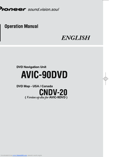 Pioneer 90DVD - AVIC - Navigation System Operation Manual