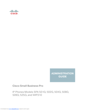 Cisco Small Business Pro WIP310 Administration Manual