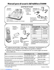 Uniden D3098-7 Manual Para El Usuario