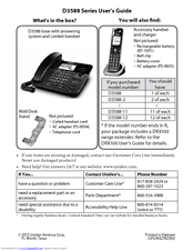 Uniden D3588-10 User Manual