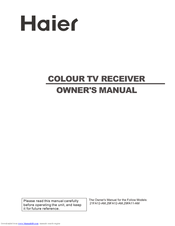 Haier 29FA11-AM Owner's Manual