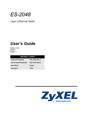 ZyXEL Communications ES-2048 User Manual
