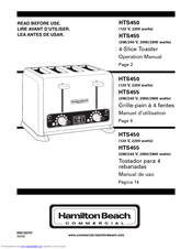 Hamilton Beach HTS450 Operation Manual