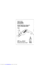 Craftsman 28129 - Panasonic 21.6V Li-ion Hammer Drill Operator's Manual
