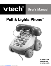 Vtech 80-068400 - Pull & Lights Phone User Manual