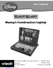 Vtech 80-104200 - Handy Manny's Construction Laptop User Manual