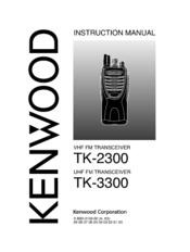 Kenwood TK-3300 Instruction Manual