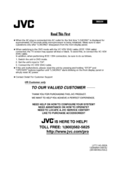 JVC SR-MV45US - SR MV45U Read This First