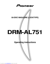 Pioneer DRM-AL751 Operating Instructions Manual
