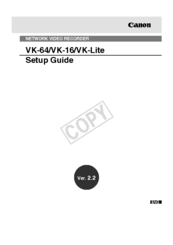 Canon VK-16 v2.2 Setup Manual