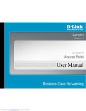 D-Link AirPremier N DAP-2310 User Manual