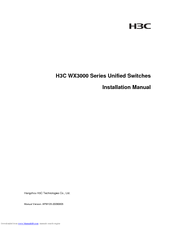 3COM WX3010 AC POE  8GET 2SFP Installation Manual