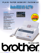 Brother FAX-1270E Specifications