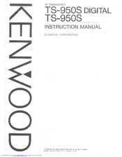 Kenwood TS-950SDIGITAL Instruction Manual