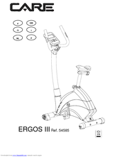 Care Fitness ERGOS III - PART 1 Manual
