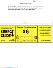 Haier LEC24B1380 Energy Manual