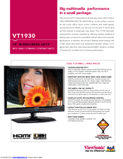 ViewSonic VT1930 Specifications
