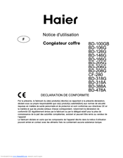 Haier SR3050 Notice D'utilisation