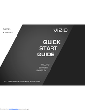 Vizio M420KD Quick Start Manual
