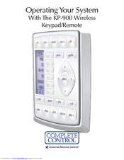 UNIVERSAL REMOTE CONTROL Complete Control KP-900 Owner's Manual