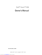 Dell X50v - Axim - Win Mobile Owner's Manual
