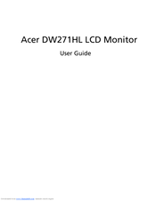 Acer DW271HL User Manual
