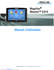 Magellan Maestro 5310 - Automotive GPS Receiver Manuel D'utilisation