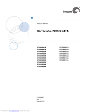 Seagate ST3400620A - Barracuda 7200.10 - Hard Drive Product Manual