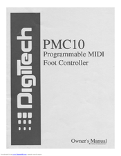 DIGITECH PMC10 Owner's Manual
