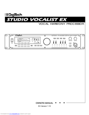 DIGITECH STUDIO VOCALIST EX Manual