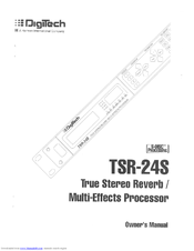 Digitech TSR24S Owner's Manual