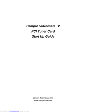 COMPRO M505 - STARTUP Manual