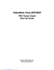 COMPRO M5F - START UP GUIDE Manual
