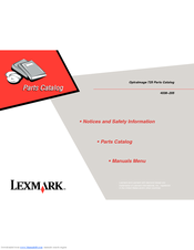 Lexmark 16A0867 - OptraImage 725 Parts Catalog