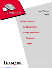 Lexmark 16C0365 - 5500 MFP Service Manual