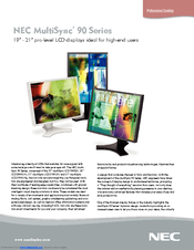 NEC LCD1990SXP-BK - MultiSync - 19