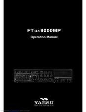 YAESU FT DX 9000MP CONTEST - DATA MANAGEMENT OPERATION Operation Manual